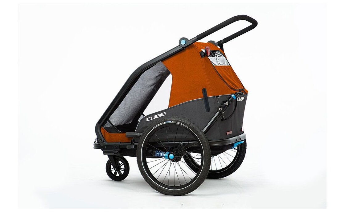 Cube Kinder Fahrradanhänger Double CMPT X Actionteam – Bild 2